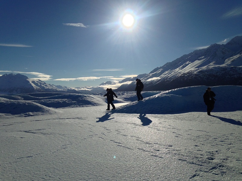 Walk on glacier - Alaska Helicopter Tours