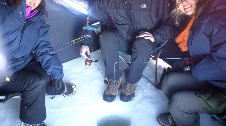 Aurora Ice Fishing Tour in North Pole - GoNorth Alaska