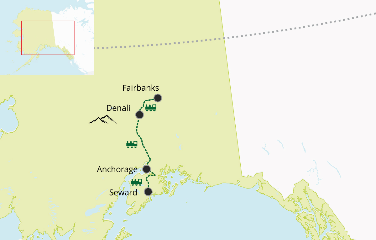 2022 Seward to Fairbanks by train