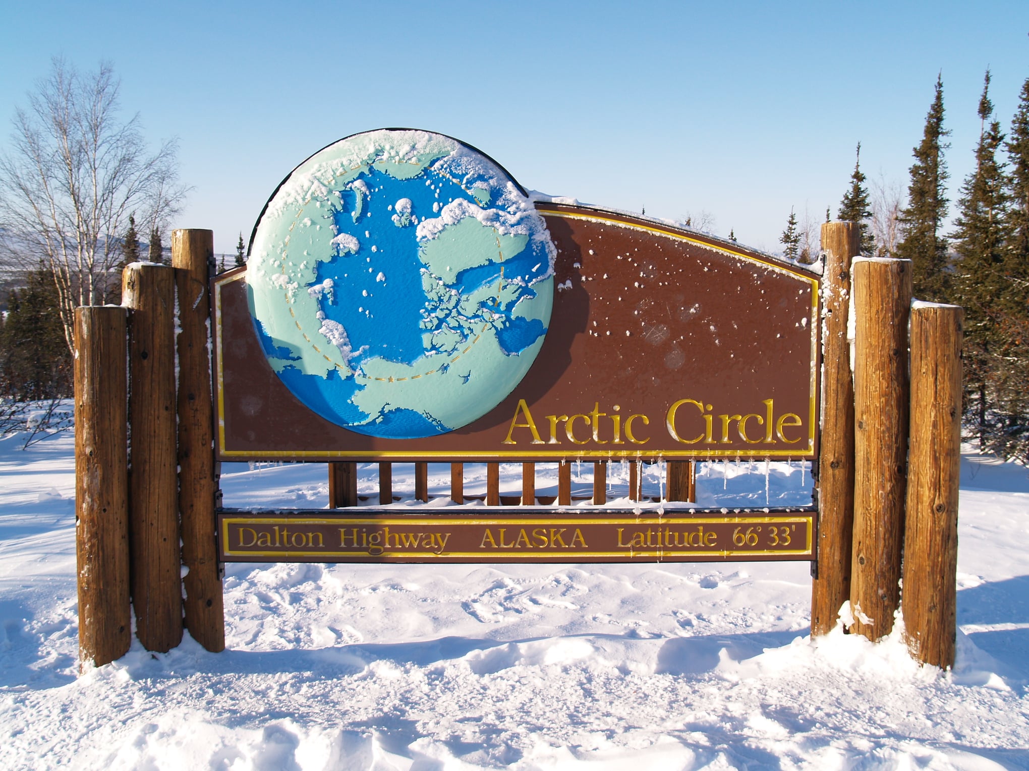 NAT Arctic Circle sign