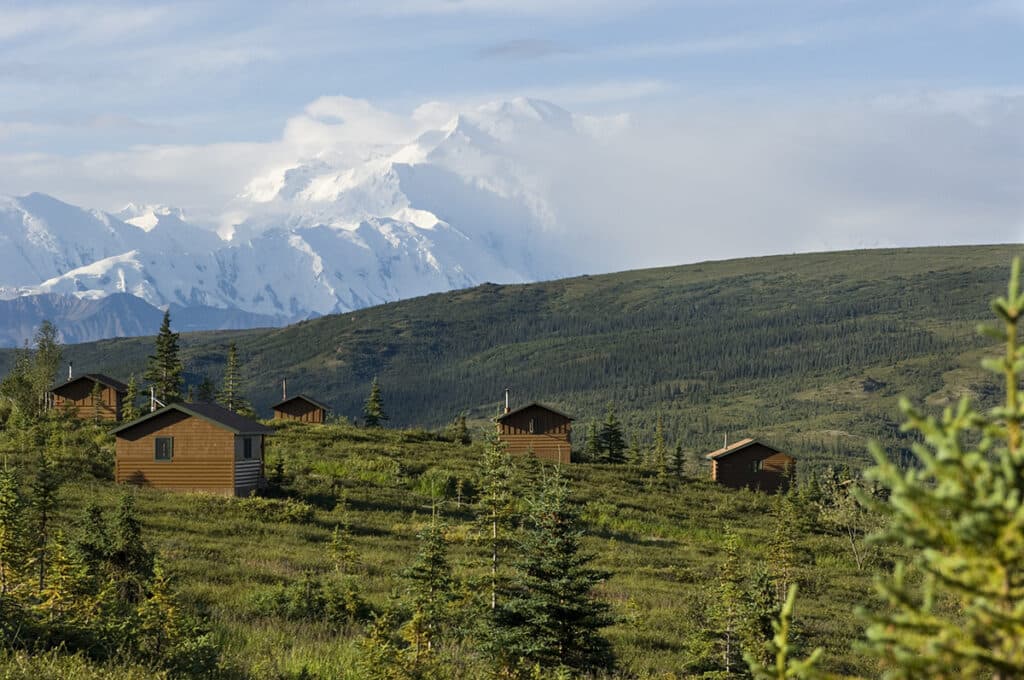 Camp Denali, Cabins Outside overlook