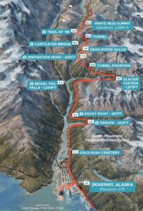 Summit-Excursion-Map White Pass & Yukon Route Railway