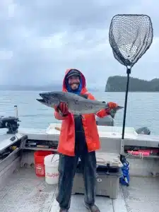 Miller's Landing Fishing trip salmon catch